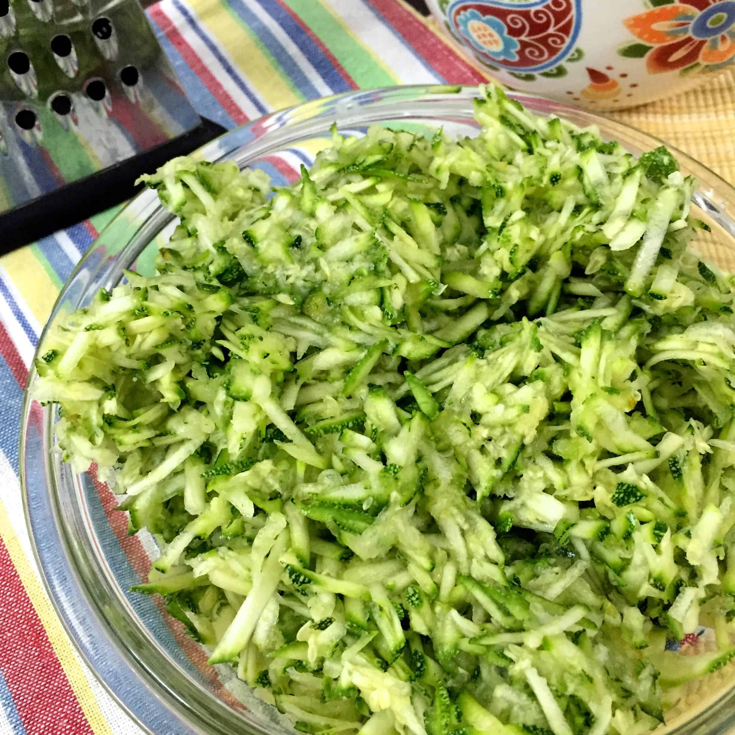 Grated zucchini gives a better flavour in zucchini au gratin_PepperOnPizza.com