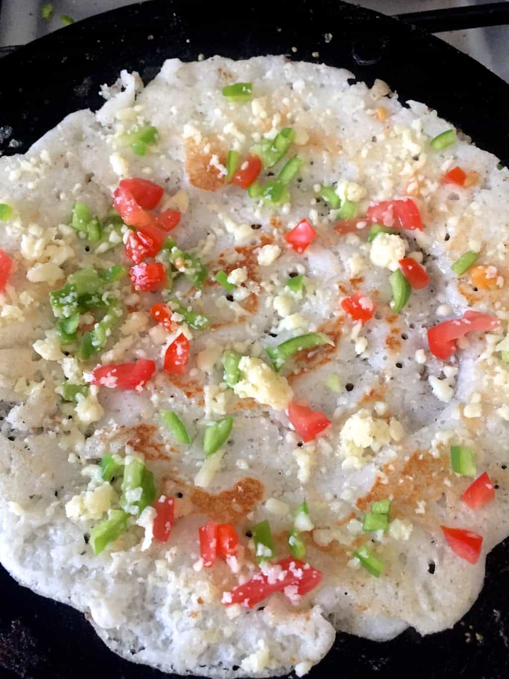 Capsicum Cheese Dosa Pepper On Pizza