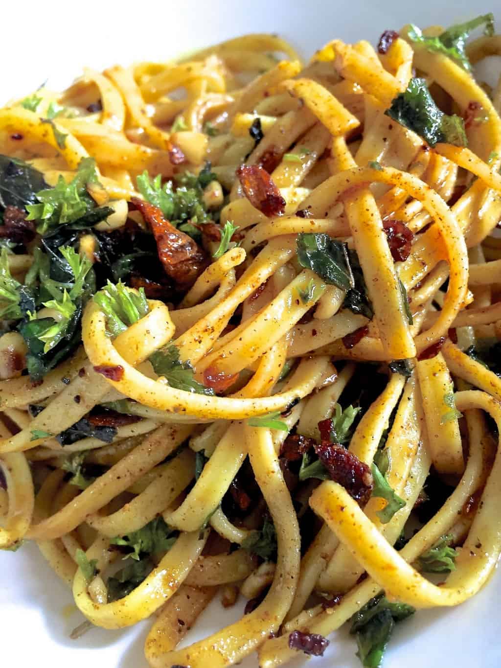 Zafrani Saffron Linguine in Moroccan butter_Pepperonpizza.com