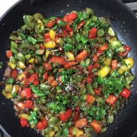 Add peppers parsley_pepperonpizza.com