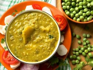A classic recipe from Eastern Uttar Pradesh,delicious Mutter ka Nimona with green peas are a regular part of a winter meal in Awadhi cuisine.