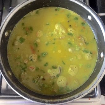 Matar ka Nimona Process P7_add water to cover the curry