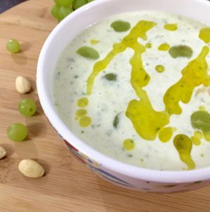 Chilled white grape and almond gazpacho_PepperOnPizza.com