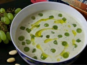 Chilled white grape and almond gazpacho_PepperOnPizza.com