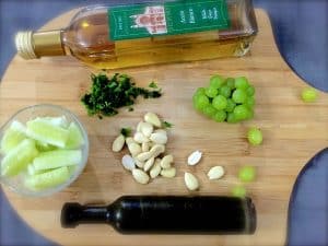 White Grape and Almond Gazpacho Ingredients