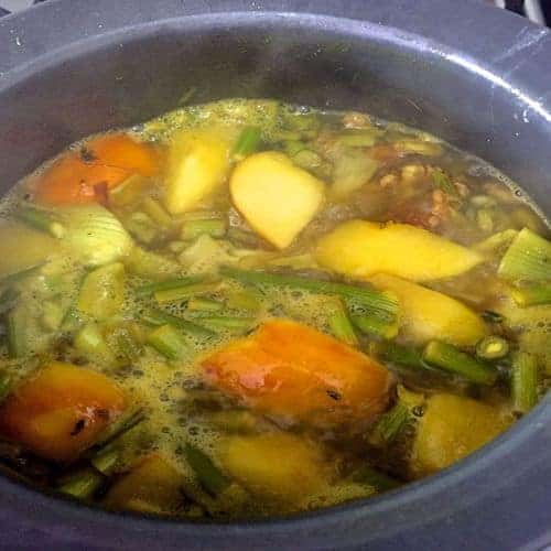 Healthy Turmeric Walnuts Fennel Soup with Raw Mango Recipe Pepper On