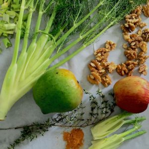 Turmeric Walnuts Fennel Soup Ingredients