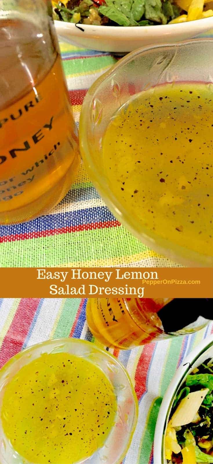 Garlicky Honey Lemon Salad Dressing Recipe Pepper On Pizza