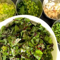 ingredients for bean sorrel soup_PepperOnPizza.com