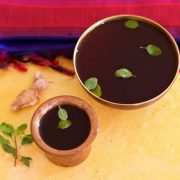 Panakam or Panagam: Traditional chilled drink of Jaggery water with dry ginger -specially made for Sri Rama Navami festival - easy, refreshing and healthy