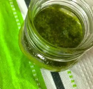 Easy homemade Basil Oil