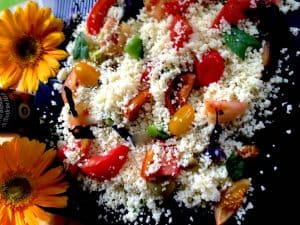 Roasted Tomato couscous salad
