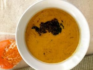 Tomato Peanut Orange Peel Chutney Andhra Style with Turmeric Easy tasty nutritious. Orange peel adds zing and aroma Serve with dosa, idli, chapatti or rice