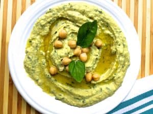 Lemon Basil Mint Hummus