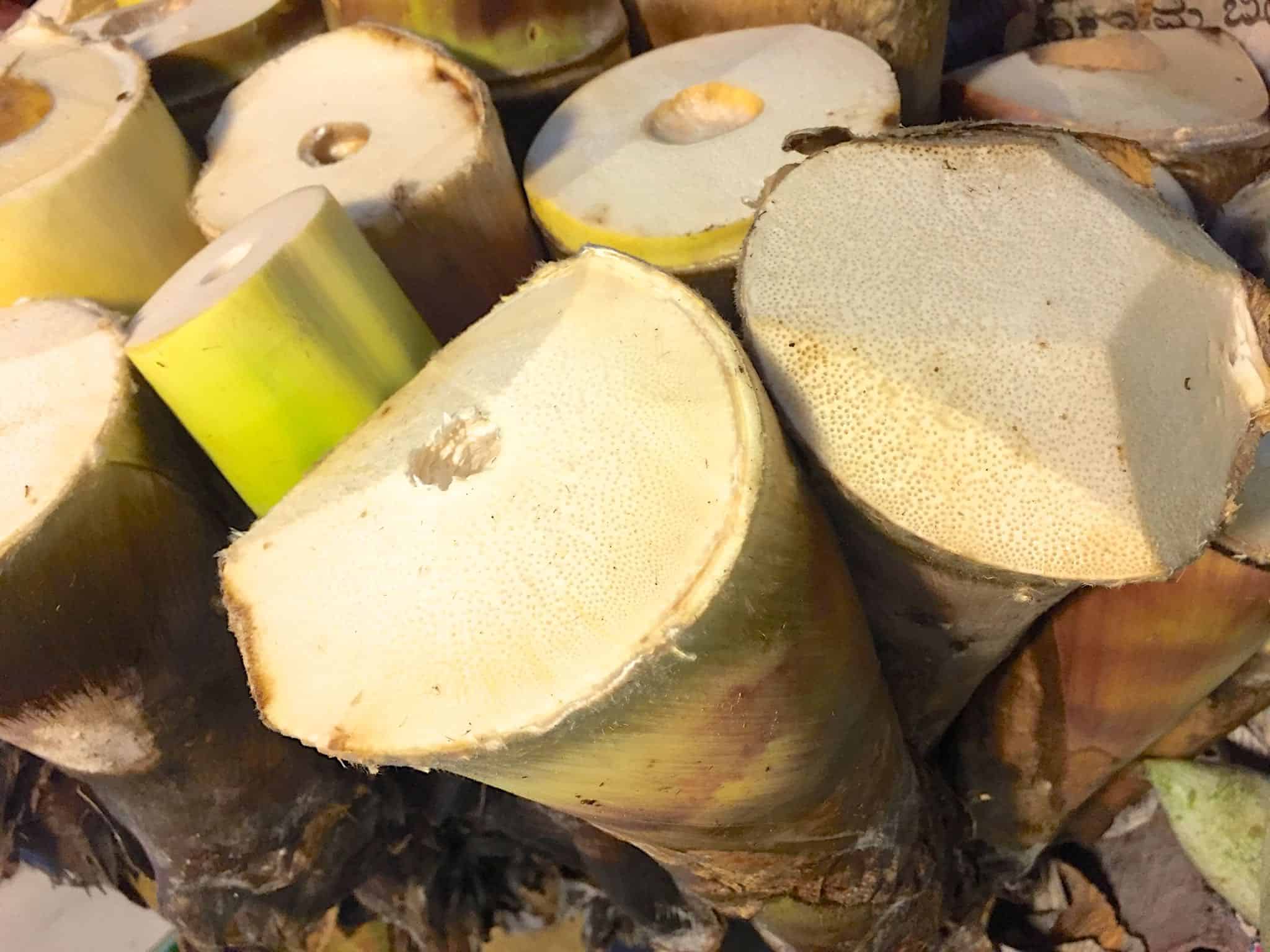 Fresh Bamboo Shoots at Jayanagar Market, Bangalore