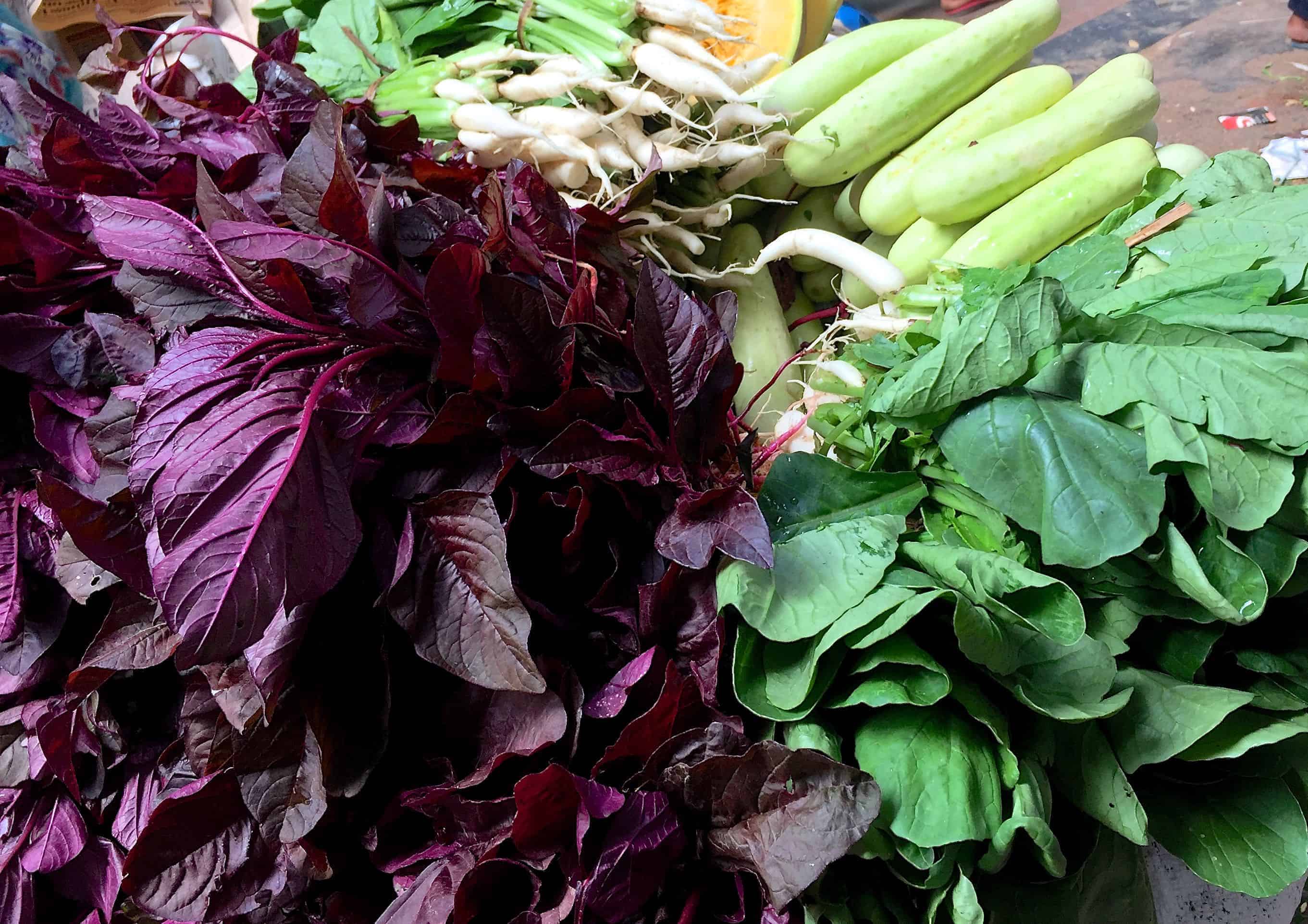 Fresh Radish Greens at Panjim Municipal Market Goa