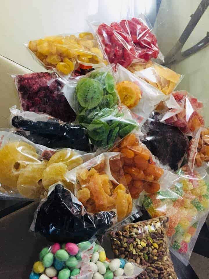 Dried fruits of different colours and flaovours from my shopping spree at Crawford Market, Mumbai
