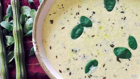 Drumstick Spinach Fry Recipe - Moringa Aloe Sabiji