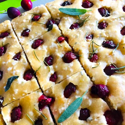 Rosemary Cherry Focaccia with Sea Salt PepperOnPizza