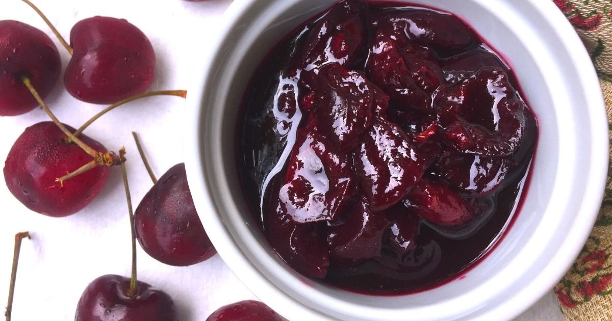 Easy Homemade Cherry Compote PepperOnPizza