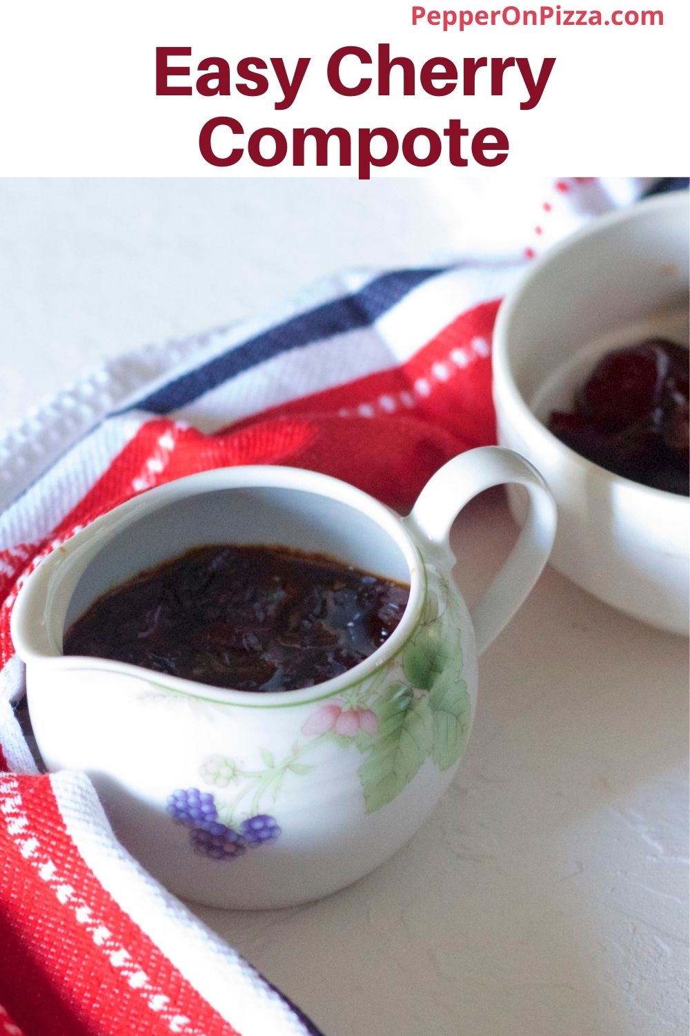 Easy Homemade Cherry Compote PepperOnPizza